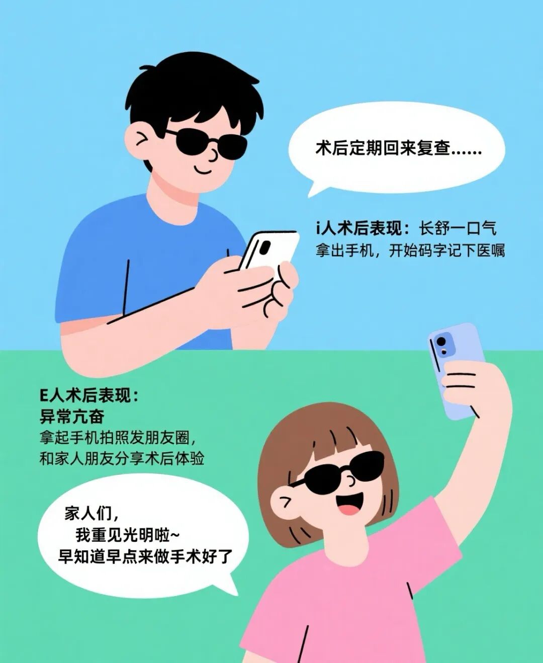 当I人和E人决定做近视手术后~ - 广州普瑞眼科医院