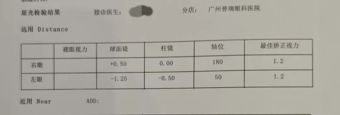 【视光案例】危险的屈光参差!13岁少年近视单眼暴涨75度 - 广州普瑞眼科医院