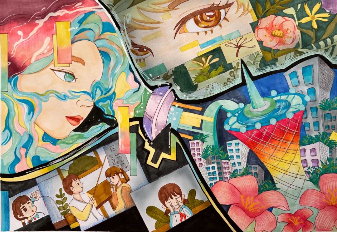 【作品展示】“‘睛’彩童年 绿美广州”爱眼护眼主题创意绘画大赛 - 广州普瑞眼科医院