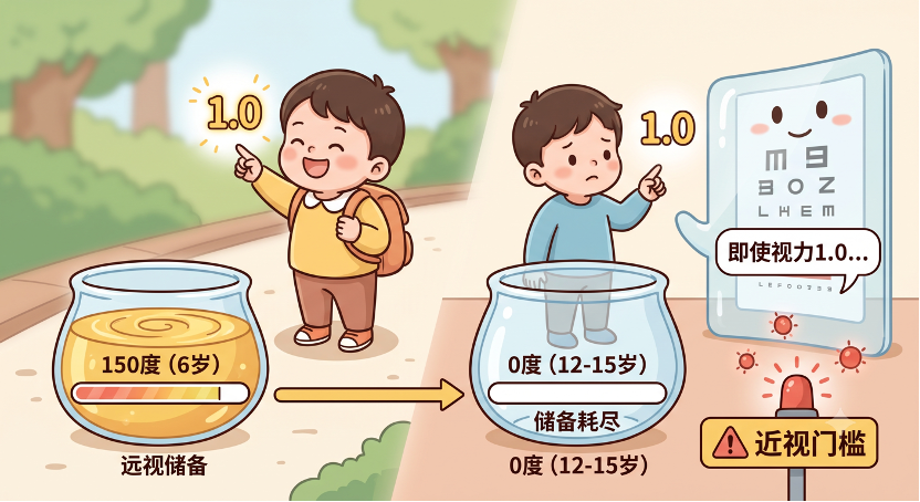 孩子视力表查出1.0,就代表没有近视风险吗?新版《近视防治指南》给出了两个更早的预警信号 - 广州普瑞眼科医院