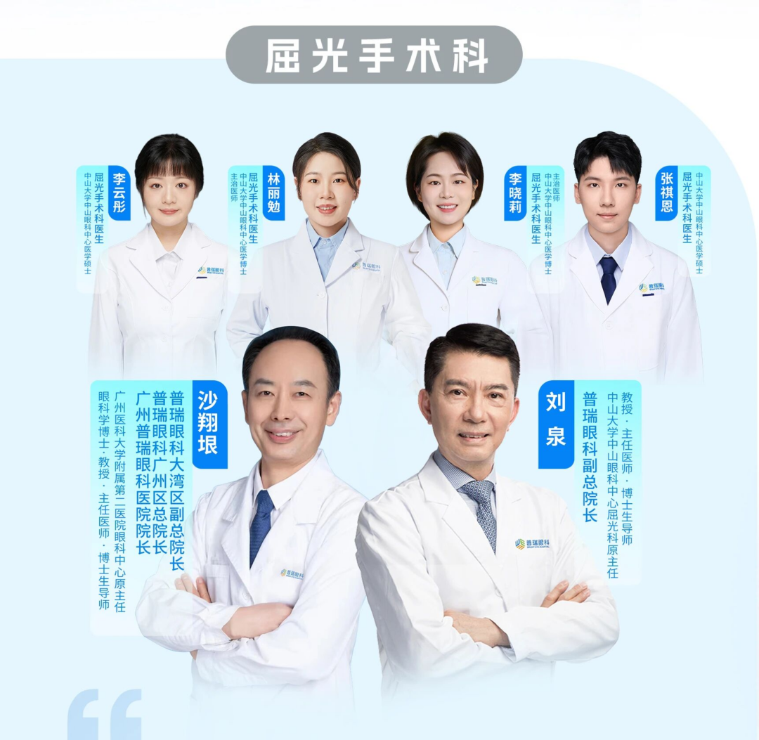 【屈光科-近视手术】中山大学中山眼科中心屈光科原主任刘泉教授、广州医科大学附属第二医院眼科原主任沙翔垠教授(专家出诊预约挂号) - 广州普瑞眼科医院
